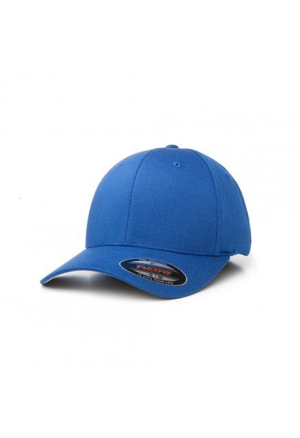 curved peak cap blue
